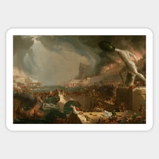 Destruction from The Course of Empire by Thomas Cole Sticker